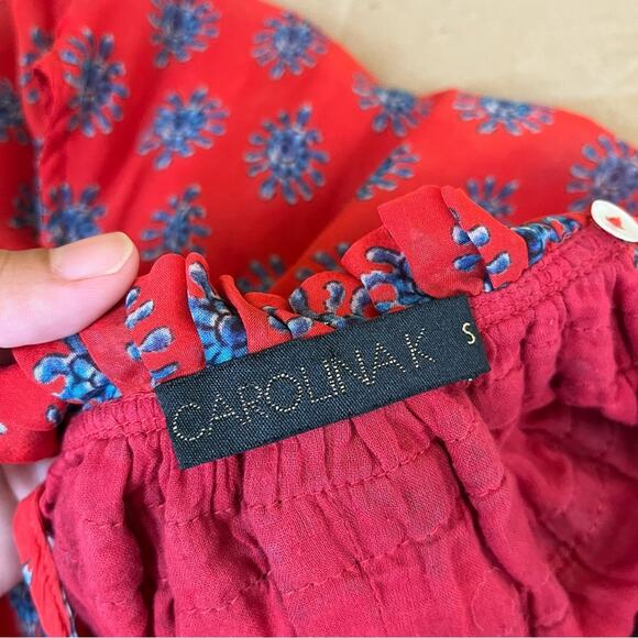 Anthropologie Carolina K Fiore Silk Halter Dress - Picture 7 of 8